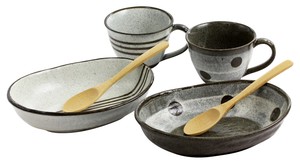 Mino Ware Gift Brown Cafe Curry Set