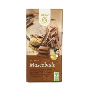 ビオ　マスコバドミルクチョコレート 【ｵｰｶﾞﾆｯｸ】【ﾌｪｱﾄﾚｰﾄﾞ】【乳化剤不使用】
