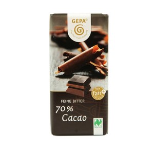ビオ　ダークチョコレート　70%【ﾌｪｱﾄﾚｰﾄﾞ】【乳化剤不使用】【ｵｰｶﾞﾆｯｸ】