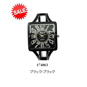 【SALE】大きな文字盤のメタルバングルウォッチ　レディース腕時計