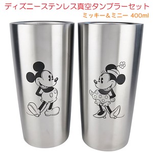 玻璃杯/杯子/保温杯 套组/套装 米妮 米奇 Disney迪士尼 440ML