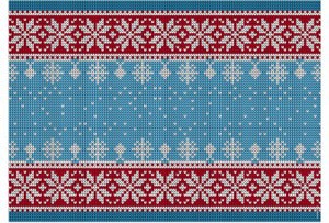 Placemat Red Snowflake