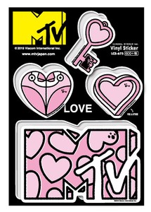 MTV ロゴフィールステッカー LOVE 音楽 ミュージック アメリカ 人気 LCS675 グッズ