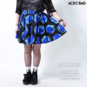 Skirt Apple Patterned All Over Flare Skirt
