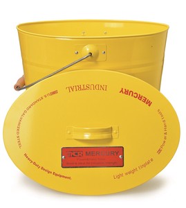 Mercury Tinplate Bucket Oval Yellow