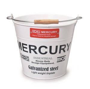 Mercury Tinplate Bucket Regular White