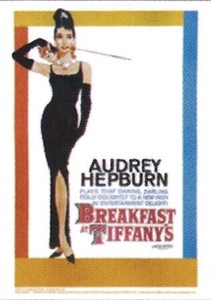 ■輸入ポストカード★Audrey Hepburn （Breakfast at Tiffanys One-Sheet）