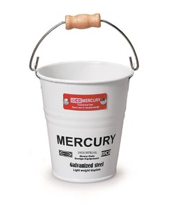 Mercury Tinplate Mini Bucket White