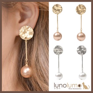 Clip-On Earrings Pearl Earrings sliver Long Ladies'