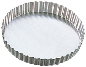 Patissiere Stainless Steel Tart Mold Wave bottom Removable
