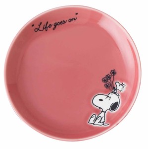 PEANUTS Snoopy Plate Red