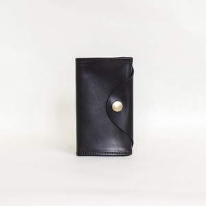 Business Card Holder Black Card Case Made in Japan Leather Black