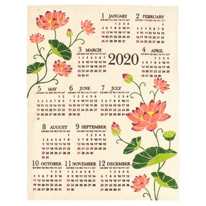 ジュートカレンダー ガーデンロータス