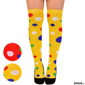 Clown Dot Socks Dot Halloween Event Socks Knee-high Cosplay