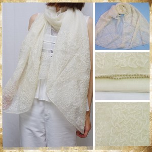 Material Embroidery Beads Wool Work Stole 5
