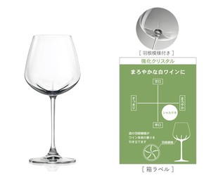 《日本製》DESIRE　デザイアー　ワイングラス（リッチホワイト）
