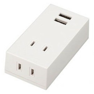 ヤザワ フロントタップ型2AC+2USB2.1Aホワイト  Y02FS400WH2U