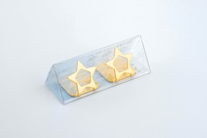 高桑金属 日本製 Japan 宵の天（よいのそら）箸置 黄金（こがね星 二つ揃い 407705