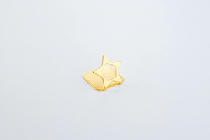 高桑金属 日本製 Japan 宵の天（よいのそら）箸置 黄金（こがね星 407392