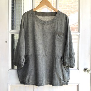 Button Shirt/Blouse Cotton Natural