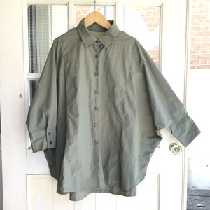 Button Shirt/Blouse Dolman Sleeve Cotton
