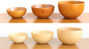 Donburi Bowl Wooden Set of 3 2-colors