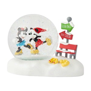 【Department 56】ミッキー＆ミニー スノードーム <クリスマス>