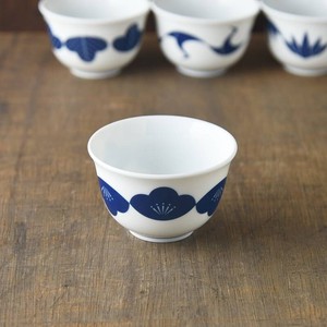 Japanese Tea Cup Ume SOMETSUKE MINO Ware