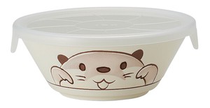 【食器】【動物モチーフ】フタ付き小鉢(一個箱なし)カワウソ 11599