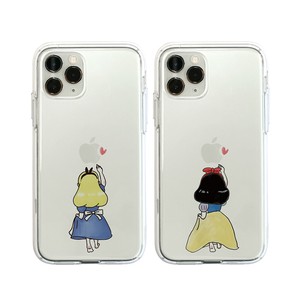 iPhone 11 Pro/11/XS/X/XR ケース Dparks ソフトクリアケース ファンタジー 白雪姫 アリス