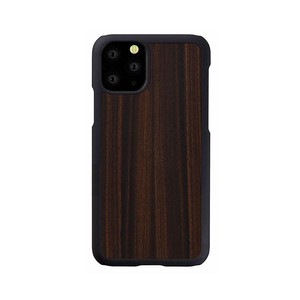 iPhone 11 Pro ケース 天然木 Man&Wood Ebony（マンアンドウッド エボニー）木製
