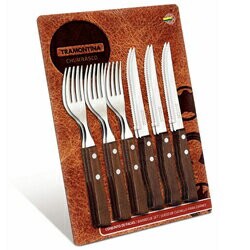 Traditional Steak Fork Knife Plastic Pack