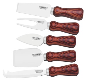 Poly Wood Knife 5-item Set Red 55