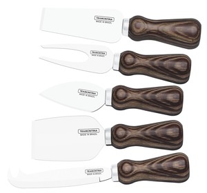 Poly Wood Knife 5-item Set Dark 55