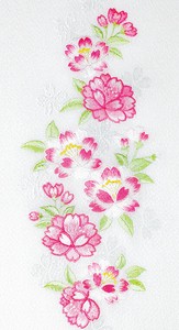 Japanese Clothing Kimono Yae-sakura Sakura Embroidered Made in Japan