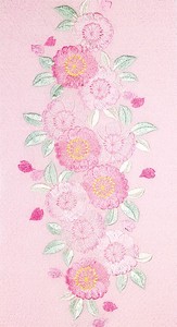 Japanese Clothing Kimono Sakura Embroidered Made in Japan