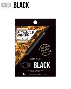 【トレードワークス】電子タバコ COOLBLACK 交換用カートリッジ5個入 ブラック たばこメンソール