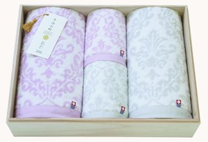 Imabari Face Towel Wooden Box Set