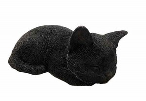 スモールキャット（黒ねこ）【猫】オブジェ エクステリア ガーデニング　ネコ置物