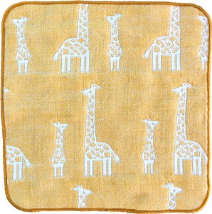 Mini Towel Yellow Giraffe Made in Japan