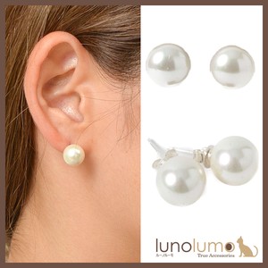 Pierced Earringss sliver White Formal 10mm