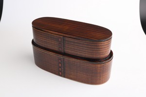 Compact Storage wooden Magewappa Bento Box Slim