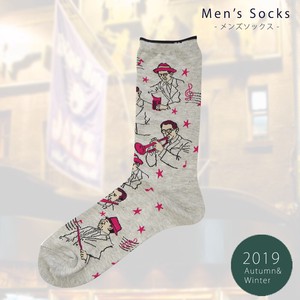 Knee High Socks Gift Socks Men's 25 ~ 27cm Made in Japan