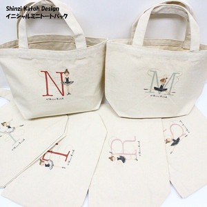 SHINZI KATOH Initial Mini Tote Bag Natural