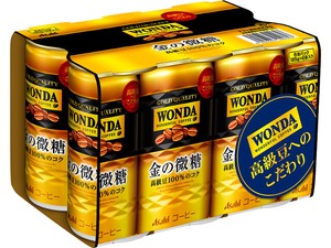 アサヒ ワンダ 金の微糖 6缶パック 185gX6 x5 【コーヒー】