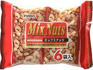 稲葉ピーナツ ミックスナッツ 6袋 132g x12 【豆菓子】