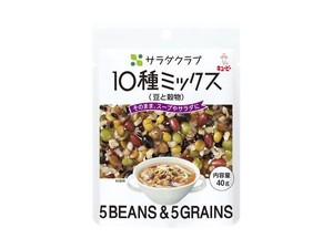 QP サラダクラブ10種ミックス豆と穀物 40g x10