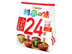 マルコメ たっぷりお徳 料亭の味 24食 432g x6 【味噌汁】