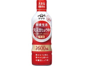 ヤマサ 鮮度生活 特選丸大豆しょうゆ 鮮度ボトル 600ml x12 【醤油】