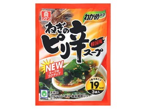 理研 わかめスープねぎのピリ辛スープ 3袋 x10 【スープ】